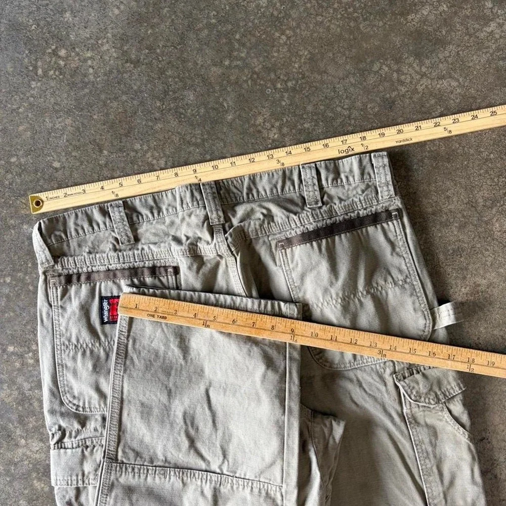 2000s wrangler riggs double knee canvas pants